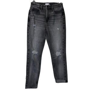 Good American Good Girlfriend Jean Womens 2 26 In Black Style GG602BT High Rise